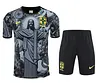 2025 Brazil Pre-Match Training Grey Shirt+Shorts 1:1 Thai Quality