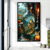 (US Local)Scenery-11CT Stamped Cross Stitch Kit(40x75cm)