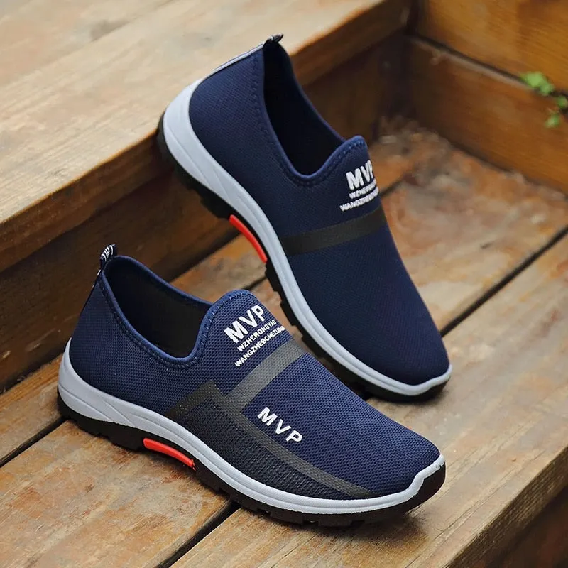 Men Light Running Shoes Jogging Shoes Breathable Man Sneakers Slip on Loafer Shoe Men's Casual Shoes Size 46 Zapatillas Hombre