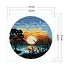 Sunset-14CT Stamped Cross Stitch Kit(31*31cm)