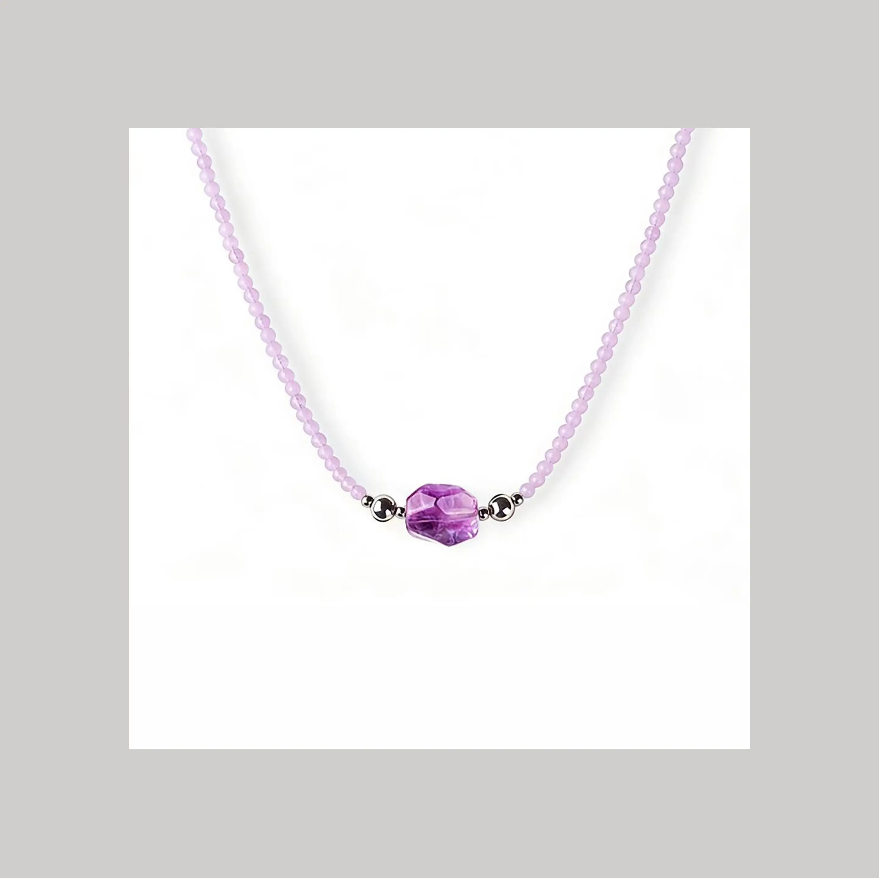 Lilac Dream Magnetic Crystal Necklace from AwakenDust, product view