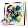 Paper Flower Butterfly-Paint By Numbers Acrylic Painting 40*40CM