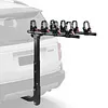 [US Local Warehouse] 4 Bike Rack Bicycle Carrier Racks Hitch Mount Double Foldable Rack for Cars Trucks SUVs and Minivans with a 2 Inch Hitch Receiver
