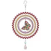DIY Diamond Painting Double-sided Rotatable Snowman Hanging Wind Chime Suncatcher Hanging Kit