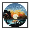 Sunset-14CT Stamped Cross Stitch Kit(31*31cm)