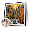 (US Local)Paint By Numbers Kit On Canvas DIY Oil Art Street Home Picture Decor 40x40cm