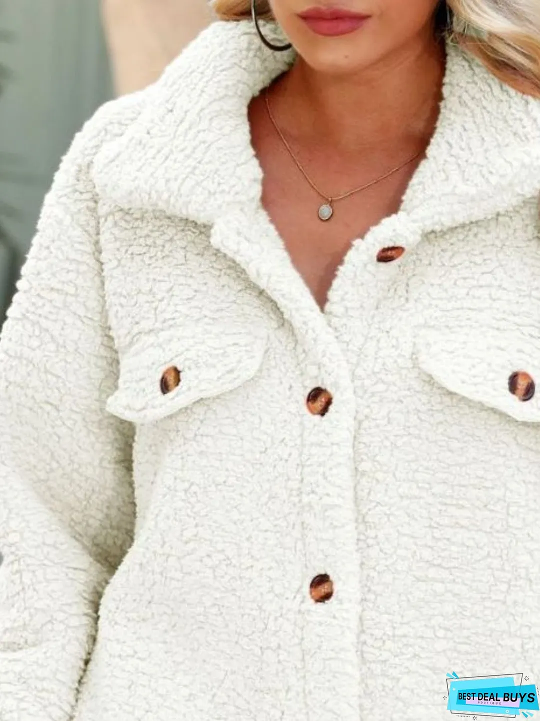 Button Down Collared Coat