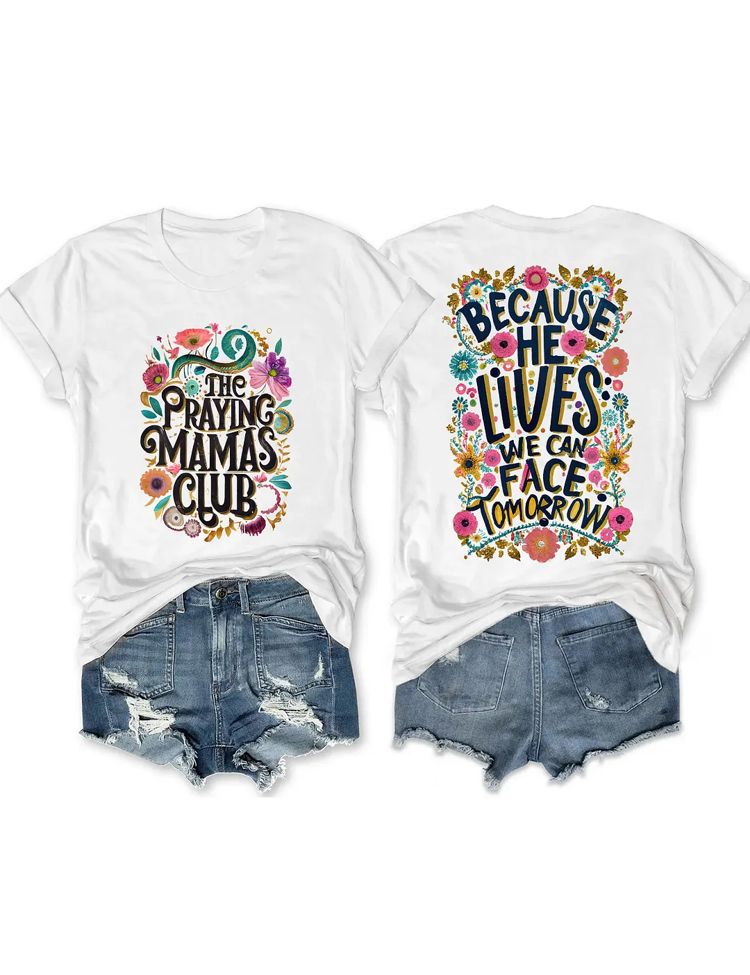 Praying MAMAS Club Christian T-shirt