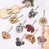 9Pcs DIY Diamond Painting Dog Keychain