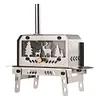 Mini Tent Stove with Chimney Stainless Steel Aroma Diffuser for Outdoor Camping