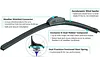 BOSCH 24A22A ICON Beam Wiper Blades - Driver and Passenger Side - Set of 2 Blades (24A & 22A)