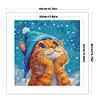 (US Local)Cat-14CT Stamped Cross Stitch Kit(40x40cm)