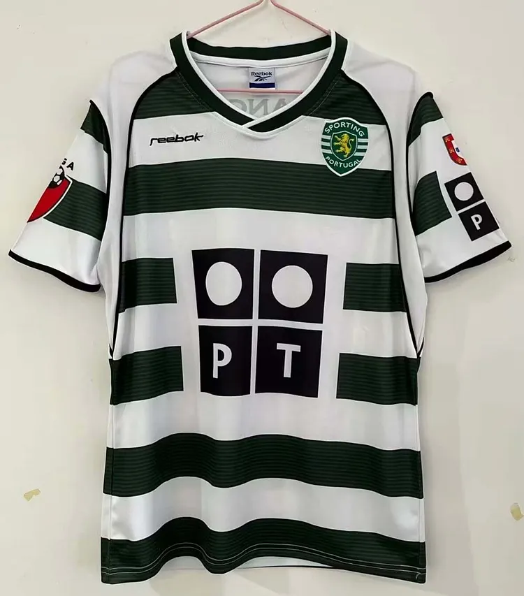 2001/2003 Retro Sporting Lisbon Home Football Shirt 1:1 Thai Quality