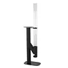 [US Local Warehouse] 50.79in Pellet Stove with Glass Tube Pellet Patio Heater with Table Wood Burning Stove Smokeless Firepit for Camping Beach Garden Balcony