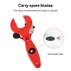 Ratcheting Pipe Cutter 1/4 To 7/8 & 5/16 To 1 1/8in Ratcheting Tubing Cutter for Copper Plastic PVC Stainless Steel Aluminium
