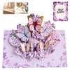 Pink Butterfly-Pop Up Greeting Card