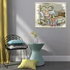 Old Couple-14CT Counted Cross Stitch Kit(44*36cm)