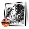 (US Local)Beauty 5D DIY Full Drill Round Big Size Diamond Painting Kit for Home Wall Decor 40x40cm 