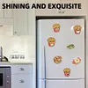 12PCS DIY Diamond Art Refrigerator Sticker for Home Decor (French Fries)