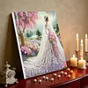 (Pre-Framed)Wedding Dress-Special Shape Diamond Painting Kit(25x25cm)