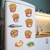 12PCS DIY Diamond Art Refrigerator Sticker for Home Decor (French Fries)