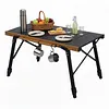 [US Local Warehouse] Aluminum Folding IGT Camping Table with Carry Bag for Patio BBQ Backyard Picnic
