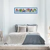 Cartoon Snowman - 14CT Stamped Cross Stitch Kit(68*16cm)