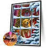 >SALE<5D DIY Full Round Drill Diamond Painting Dog Kit Home Decoration 30x40cm