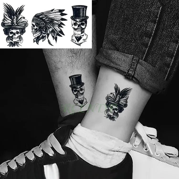 Waterproof Temporary Tattoo sticker protector of Ancient Egypt Greece Egyptian totem Anubis tatto flash tatoo fake tattoos 7