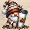 Coffee Gnome-11CT Stamped Cross Stitch 40*40cm/15.75*15.75in