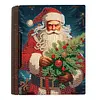 Wooden Christmas Theme Diamond Jewelry Case Mosaic Craft Set for Rings Bracelets