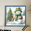 (Stamped/Counted) Christmas Snowman-11CT Cross Stitch 40*40cm