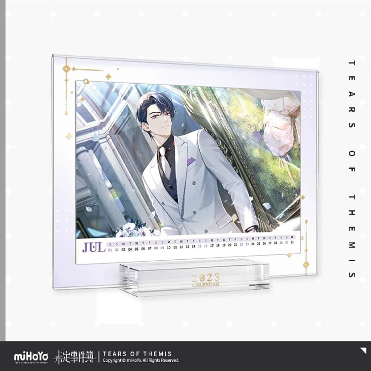 2023 Acrylic Commemorative Desk Calendar King [Original Tears of Themis Official Merchandise]
