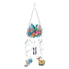 (US Local)DIY Diamond Painting Double Sided 3D Wind Chime Pendant Hanging Kit