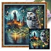 Owl Castle-11CT Stamped Cross Stitch 40*40cm