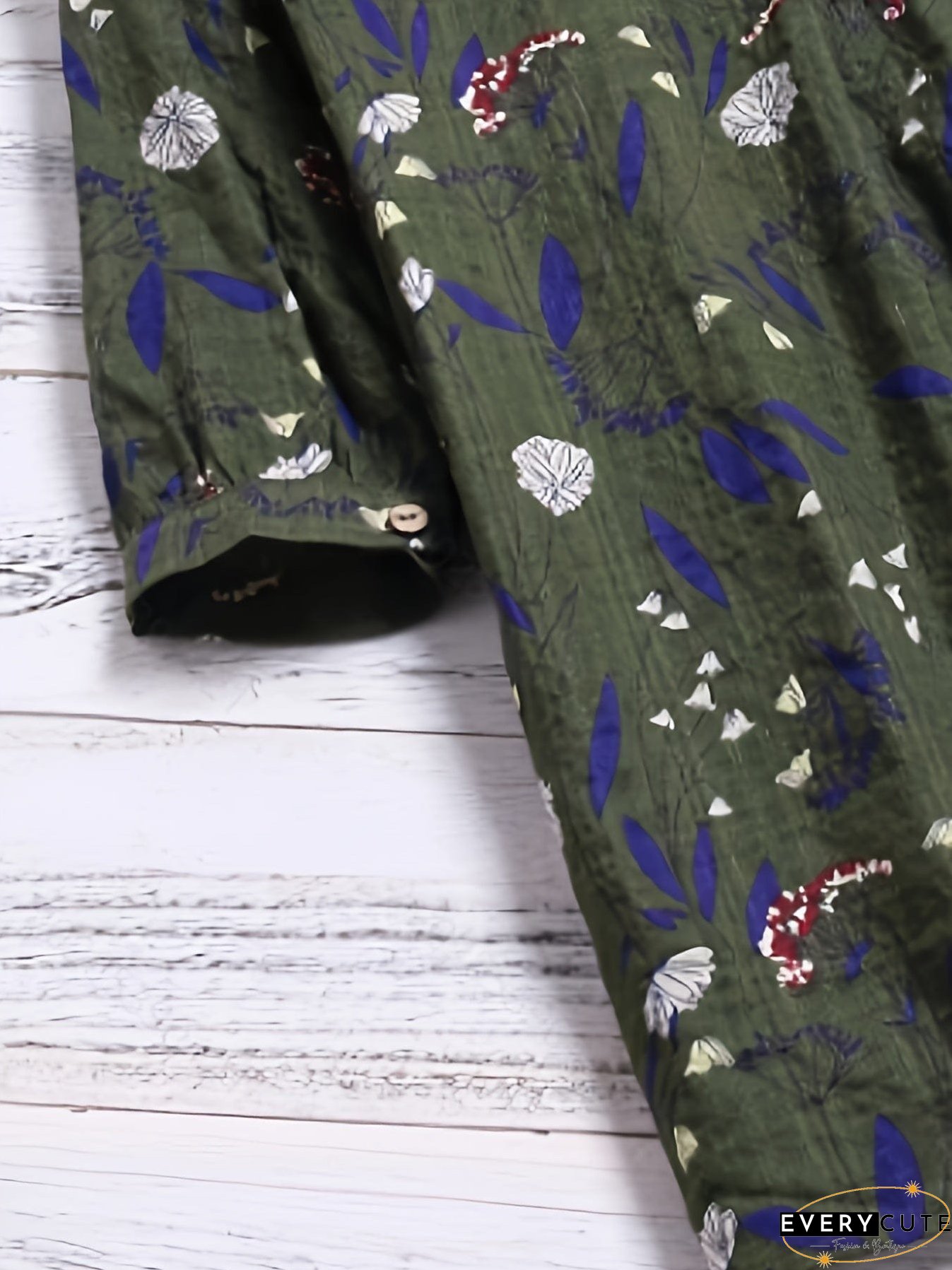 Women's Plus Size Floral Print Blouse