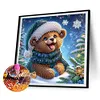 (US Local)4pack Xmas Animal-Special Shaped Diamond Painting Kit(30x30cm)