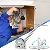 11in Adjustable Basin Wrench Tap Nut Spanner Sink Faucet Wrench for Tight Spaces