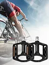 Double DU Bicycle Pedal Waterproof Alloy Pedal Anti-Slip Widened Nail Pedal