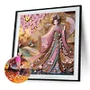 Japanese Geisha-Partial Special Shaped Diamond painting 30*30cm