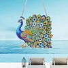 Diamond Painting Acrylic Double-side Peacock Pendant Hanging Gem