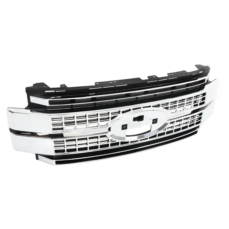 SEBLAFF Front Bumper Chrome Grille Replacement for 2017 2018 2019 Super Duty F-250 F-350 F-450 Platinum Style HC3Z8200BC