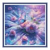 (US Local)Butterfly-14CT Stamped Cross Stitch Kit(75x75cm)