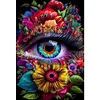 Eye Of  The Flower - Round Drill Diamond Painting - 50*70CM - Large Size