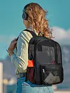 Mesh Backpack See Through Backpack College Student Backpack for Outdoor Sports