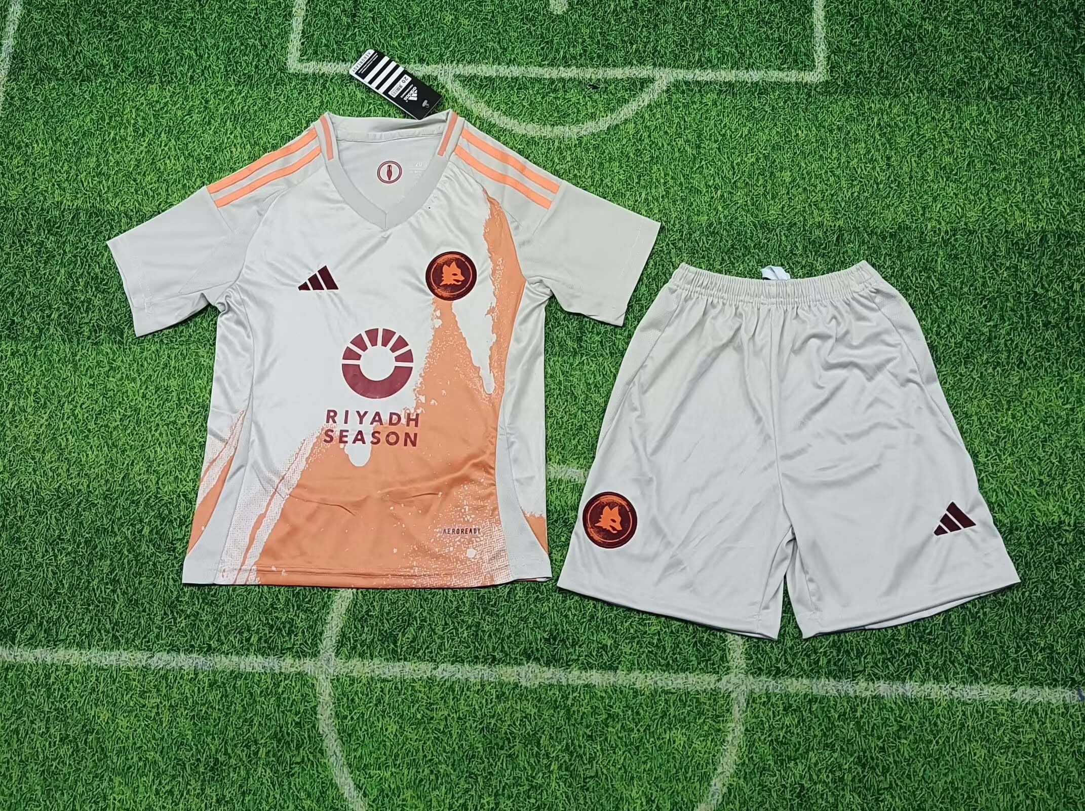 2024-2025 KIDS AS Roma Away Football Shirt 1:1 Thai Quality