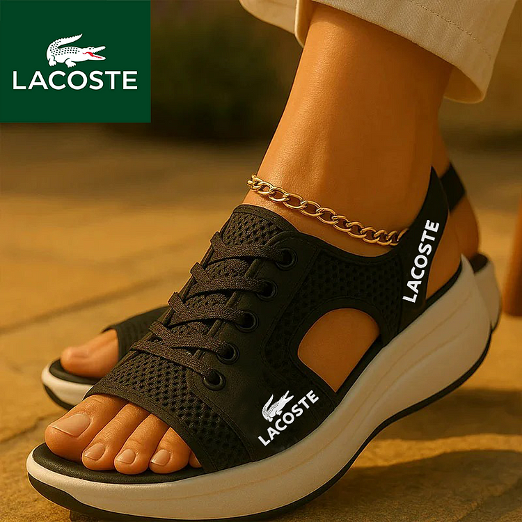 Lacoste 2025 &uacute;j fűzős szand&aacute;l szabadidős &eacute;s sportmassz&aacute;zshoz