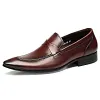 Mens formal genuine leather loafers designer