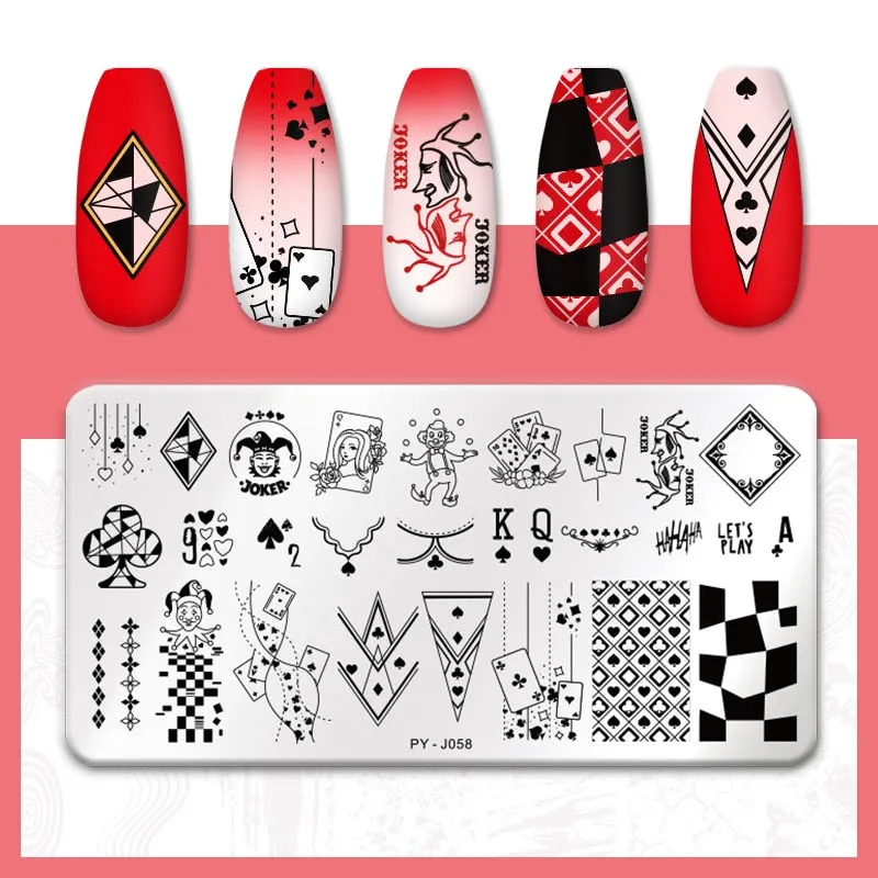 PICT YOU  Nail Stamping Plates Line Pictures Stencil Stainless Steel Nail Design for Printing Nail Art Image Plate Tool-Nail Inspo