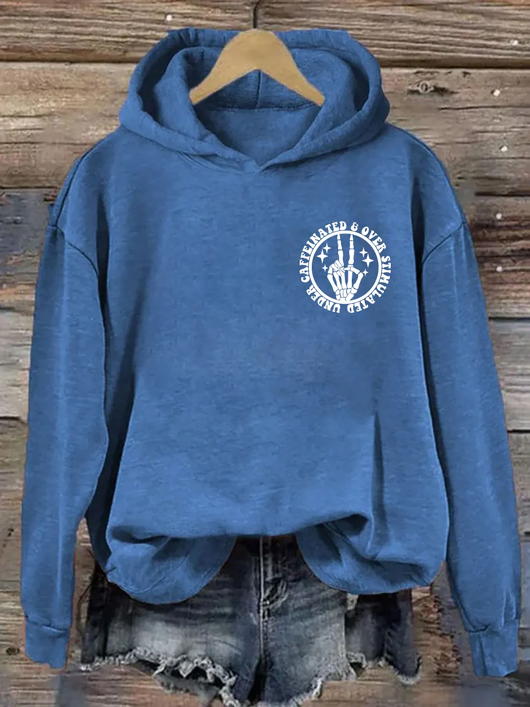 Under Caffeinated and Over Stimulated Hoodie